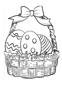 happy easter egg coloring pages