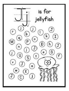 letter j coloring sheet for kindergarten