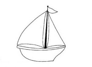 sail boat coloring pages for preschool and kindergarten - free printable