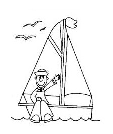 sailboat coloring pages for preschool and kindergarten
