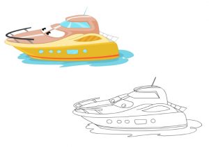 ship colouring pages for kindergarten and preschool