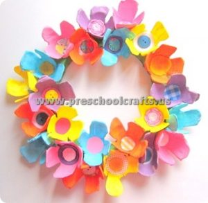 spring flowers headband crafts for kids