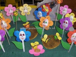 spring spoon flowers crafts for kids