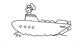submarine coloring pages for preschool and kindergarten - free