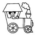 train coloring pages for preschooler