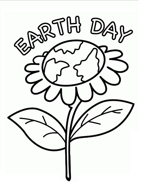 Earth Day Coloring Pages for Primary School - Preschool Crafts