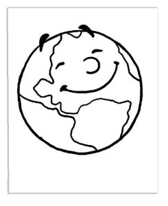 Earth Day Colouring Pages for Toddler