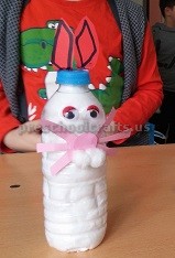 Easter Bunny Craft for Kids - Bottle Crafts