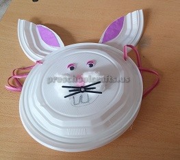 Easter Paper Plate Bunny Craft for Kids
