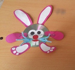 Happy Easter Bunny Cd Craft Ideas Preschool