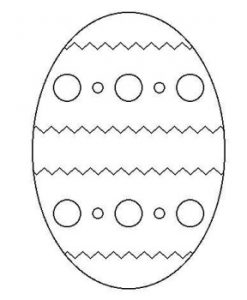Happy Easter Egg Coloring Pages for Kindergartner and Preschooler