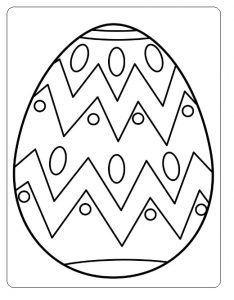 Happy Easter Egg Colouring Pages for Kids