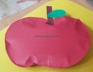Red Apple Craft Ideas for Kindergarten - Spring Fruits Craft Ideas