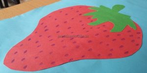 Spring Fruits Craft Ideas for Preschooler - Strawberry Craft for Kids