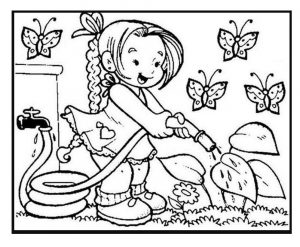 Spring coloring pages for toddler free printable