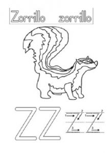 Uppercase Letter Z Worksheet - Zorilla Coloring Sheet