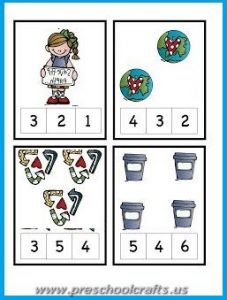 earth day numbers worksheets for kids