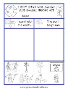 earth day printable mazes worksheets