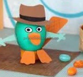 egg with hat craft ideas for preschool - happy easter egg crafts