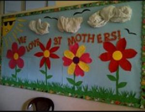 Bulletin board ideas to mothers day for preschool