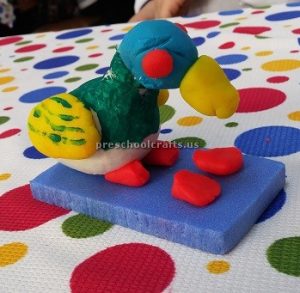 Craft idea to duck for pre-school