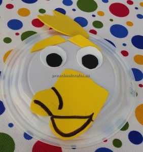 Duck craft ideas kindergarten - paper plate craft for preschool
