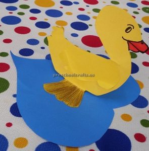 Duck in the sea craft ideas for preschool kindergarten