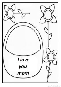 Free Printable Coloring Pages Related to Mother's Day