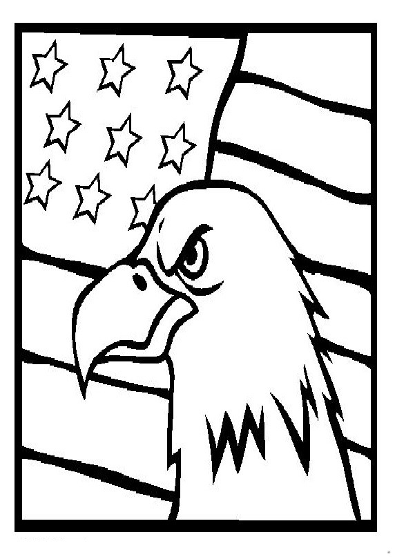 Memorial Day Coloring Pages for Preschool - Eagle Coloring Pages for