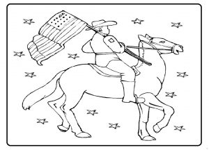 Memorial Day Coloring Pages for Preschool - Free Printable Horse Coloring Pages