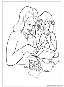 Mother's Day Coloring Pages for Kindergartners