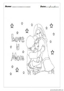 Mother's Day Coloring Pages for Preschool