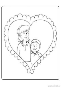 Mother's Day Coloring Pages for Preschoolers