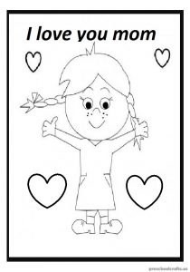 Mother's Day Free Printables Coloring Pages for Preschoolers