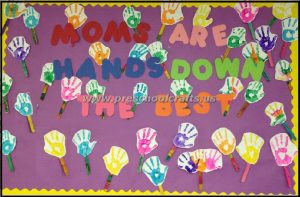 handprint mothers day bulletin board ideas for kids