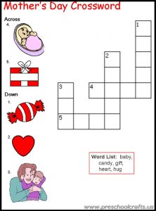 primary school mothers day worksheets