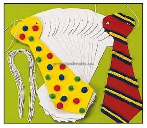 Happy Father's Day Cravat Craft Ideas for Preschool and Kindergarten