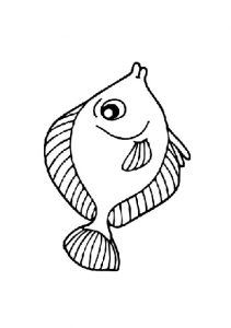 fish coloring pages for kindergarten and preschool