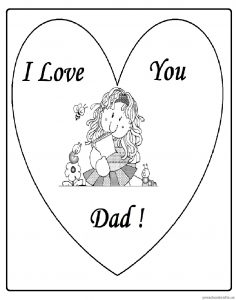 Happy Fathers Day Coloring Pages for Preschool