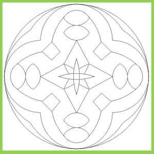 Mandala Colouring Pages for Preschool - Free Printable