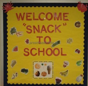 back to school bulletin board ideas for snack school