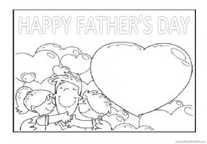 Father Day Coloring Pages Kids Free Printable Preschool Happy Fathers