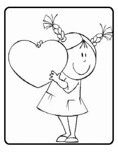 happy mothers day colouring page for kindergarten