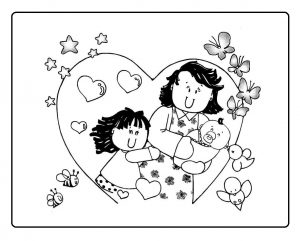 preschool mothers day coloring pages