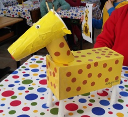 Giraffe craft idea for preschool and kindergarten