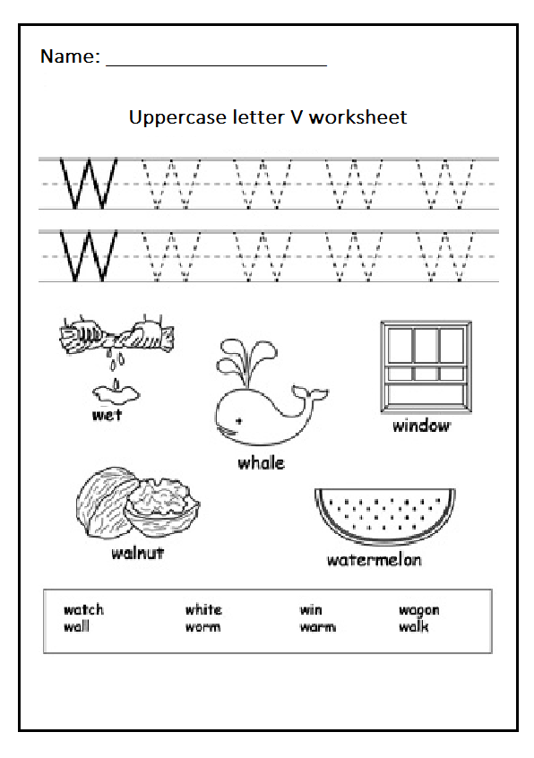 Free Printable Letter W Worksheets Printable Templates