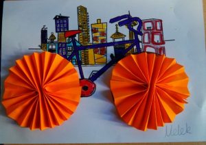 bicycle accordion craft idea for preschoolers