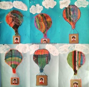 Hot air balloon craft ideas for preschool kindergarten