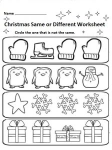 free printable christmas worksheets for preschool