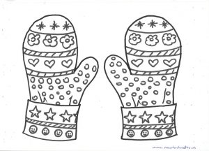 winter mittens printabled patterns for preschoolers